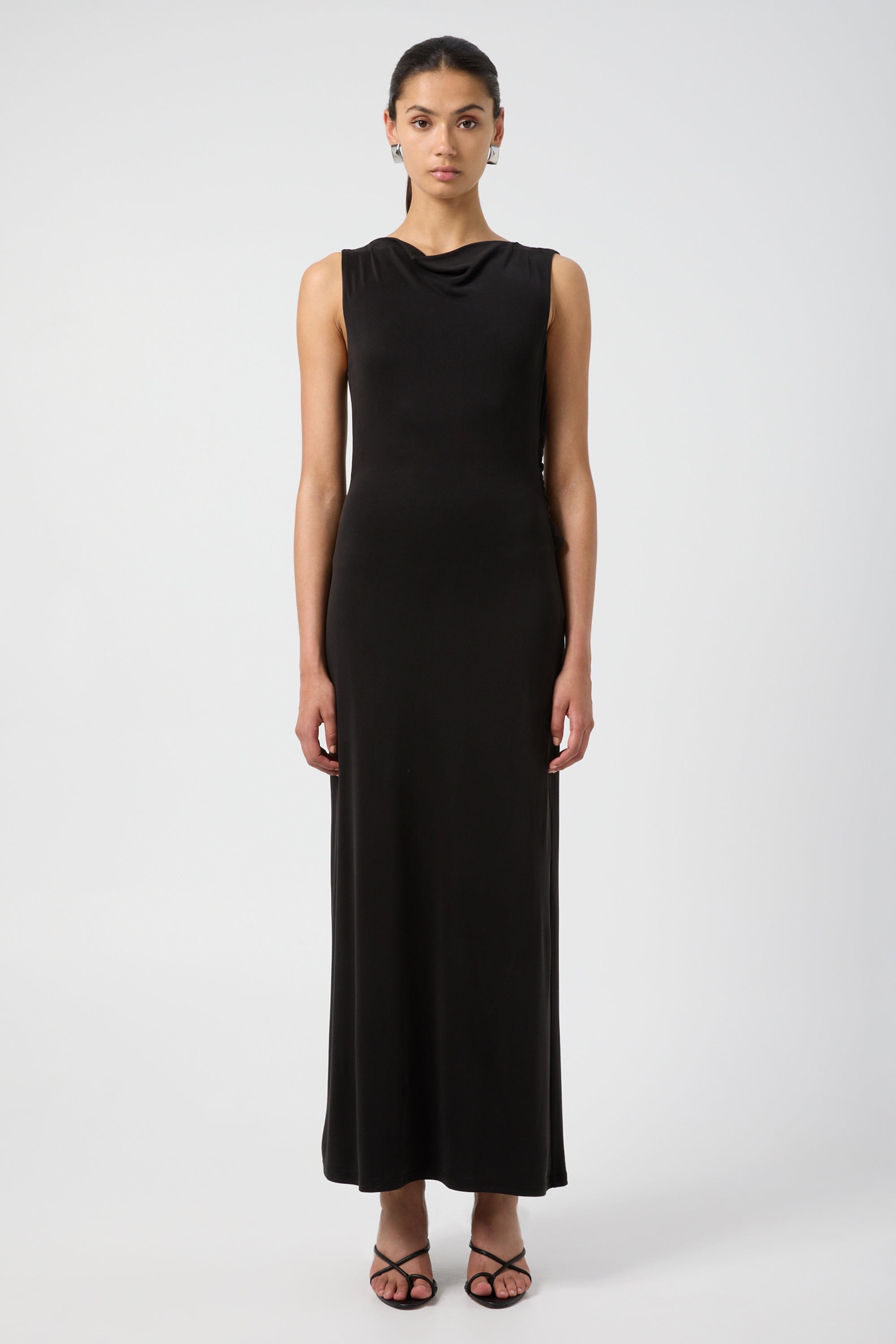 INTERWEAVE BACKLESS MAXI DRESS | BLACK | THIRD FORM | Women's Australian Fashion THIRD FORM - International INTERWEAVE BACKLESS MAXI DRESS | BLACK | THIRD FORM | Women's Australian Fashion THIRD FORM - International