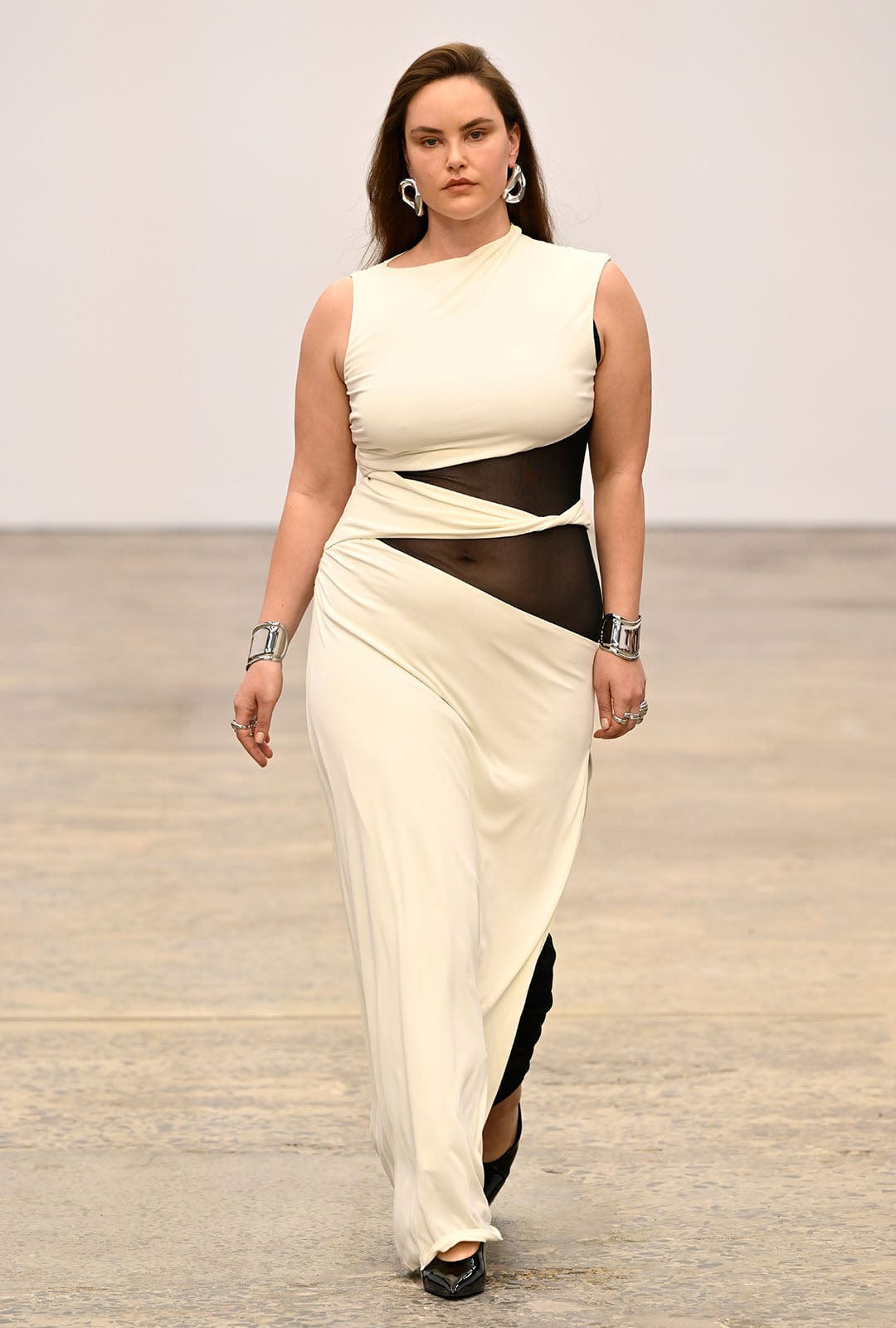 INTERWEAVE DRAPE MAXI DRESS | CREAM & BLACK | THIRD FORM | Women's Australian Fashion THIRD FORM - International INTERWEAVE DRAPE MAXI DRESS | CREAM & BLACK | THIRD FORM | Women's Australian Fashion THIRD FORM - International