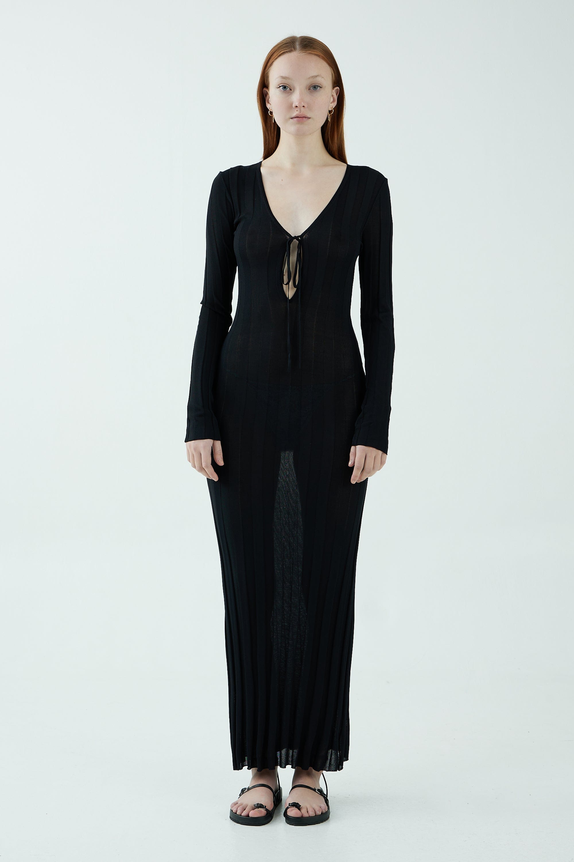 black keyhole maxi dress Sorcerer Keyhole Maxi Dress Black