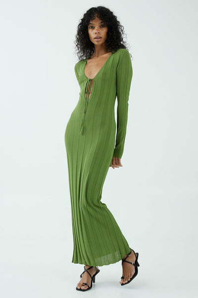 LIAISON KNIT KEYHOLE MAXI DRESS | JUNIPER THIRD FORM - International LIAISON KNIT KEYHOLE MAXI DRESS | JUNIPER THIRD FORM - International