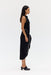 THIRD FORM LINGER TIE MIDI DRESS | NOCTURNE