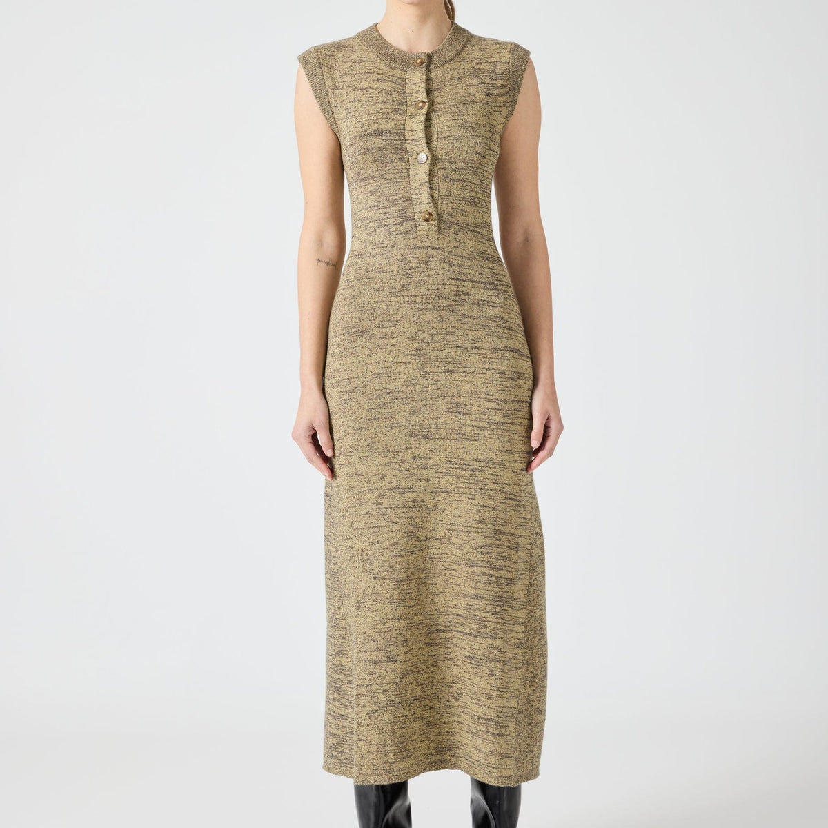 melange knit dress Melange Knit Maxi Dress by Rebecca Vallance