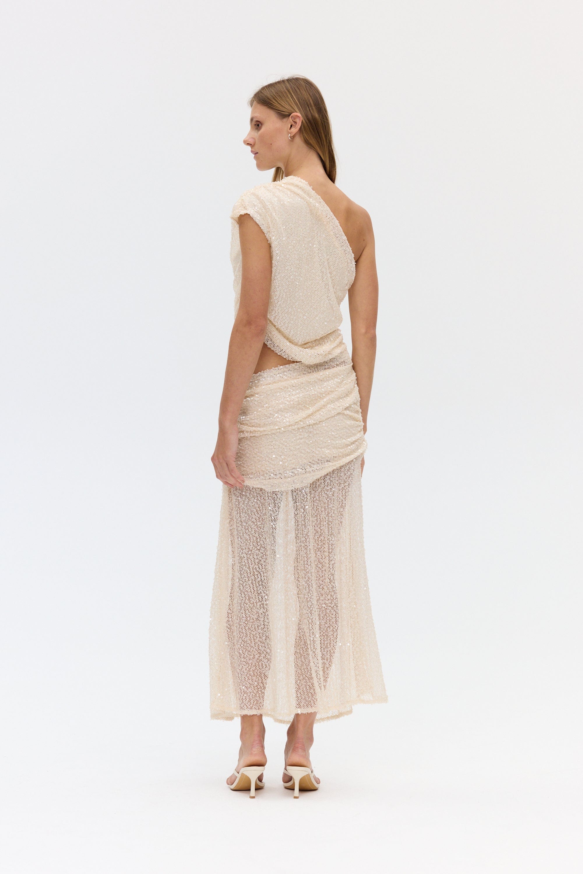 NIGHTFALL SEQUIN MAXI DRESS | SHELL | THIRD FORM | Women's Australian Fashion THIRD FORM - International NIGHTFALL SEQUIN MAXI DRESS | SHELL | THIRD FORM | Women's Australian Fashion THIRD FORM - International