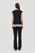 THIRD FORM NOCTURNE LACE TRIM VEST | NOIR