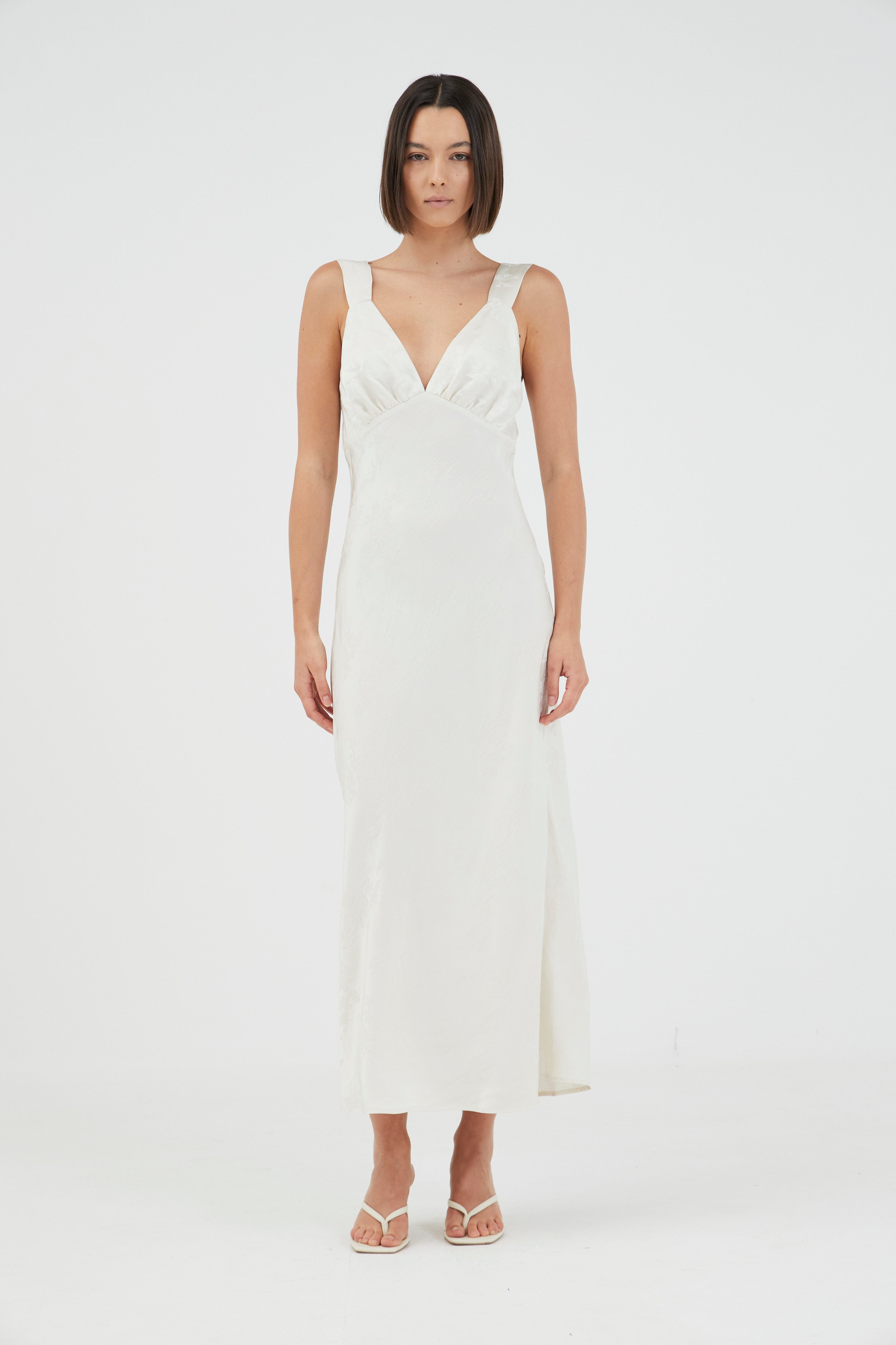 OASIS BIAS SLIP DRESS | PEARLED IVORY | THIRD FORM | Women's Australian Fashion THIRD FORM - International OASIS BIAS SLIP DRESS | PEARLED IVORY | THIRD FORM | Women's Australian Fashion THIRD FORM - International