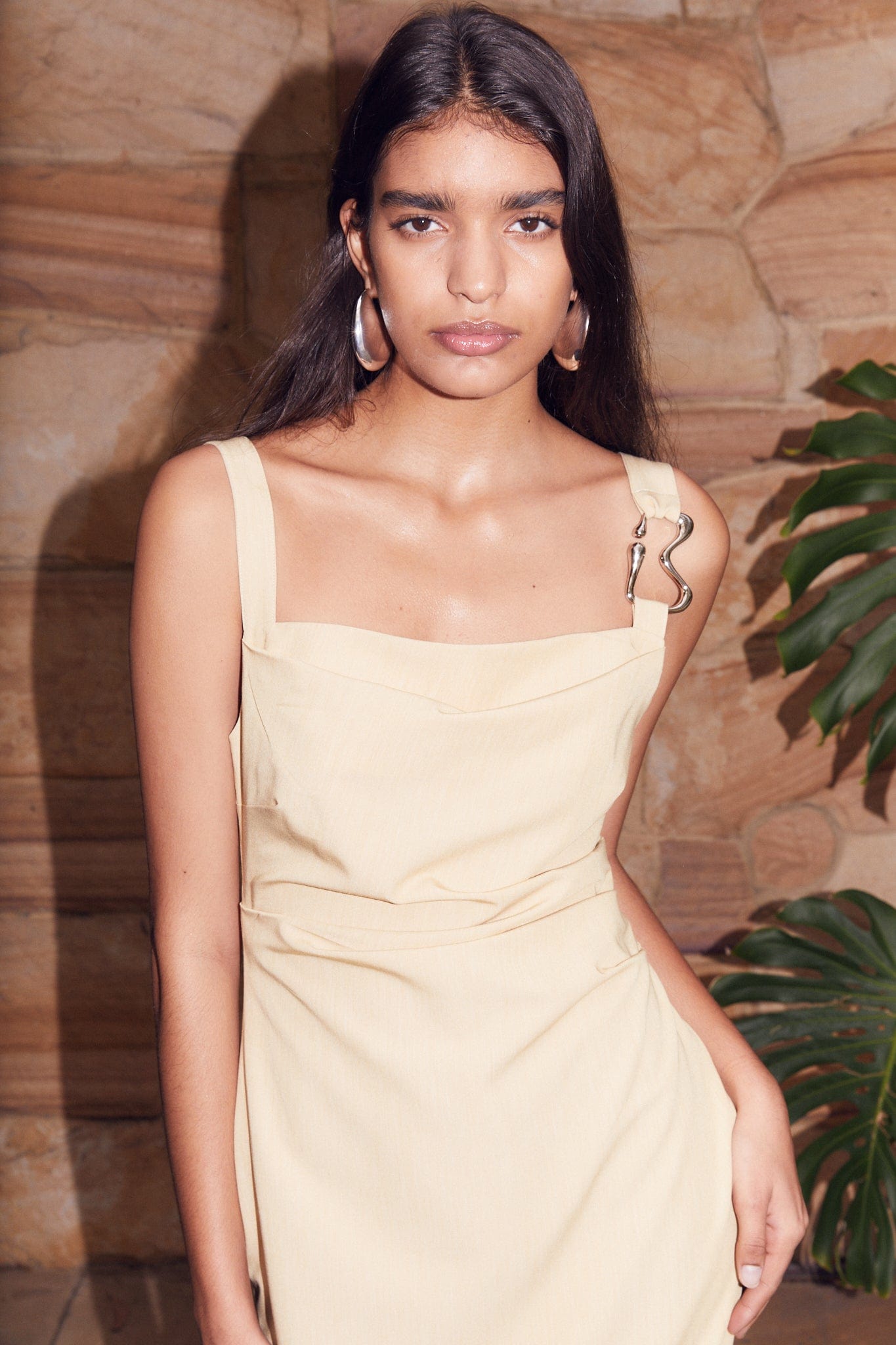 PARADIGM TUCKED MIDI DRESS | CITRUS | Third Form | Women's Midi Dresses | Shop Now — THIRD FORM