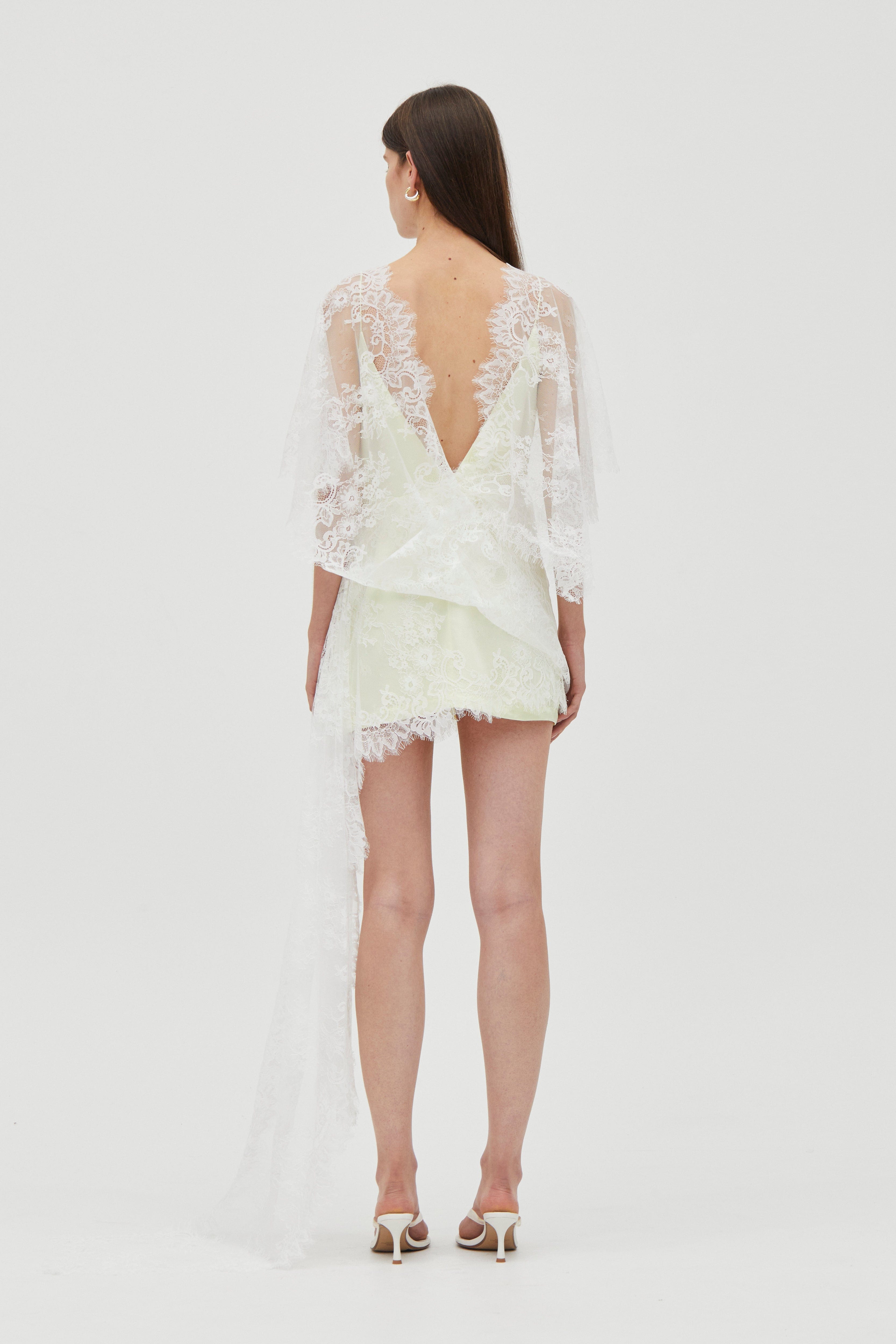 POETRY DRAPED LACE DRESS | LEMONADE | THIRD FORM | Women's Australian Fashion THIRD FORM - International POETRY DRAPED LACE DRESS | LEMONADE | THIRD FORM | Women's Australian Fashion THIRD FORM - International