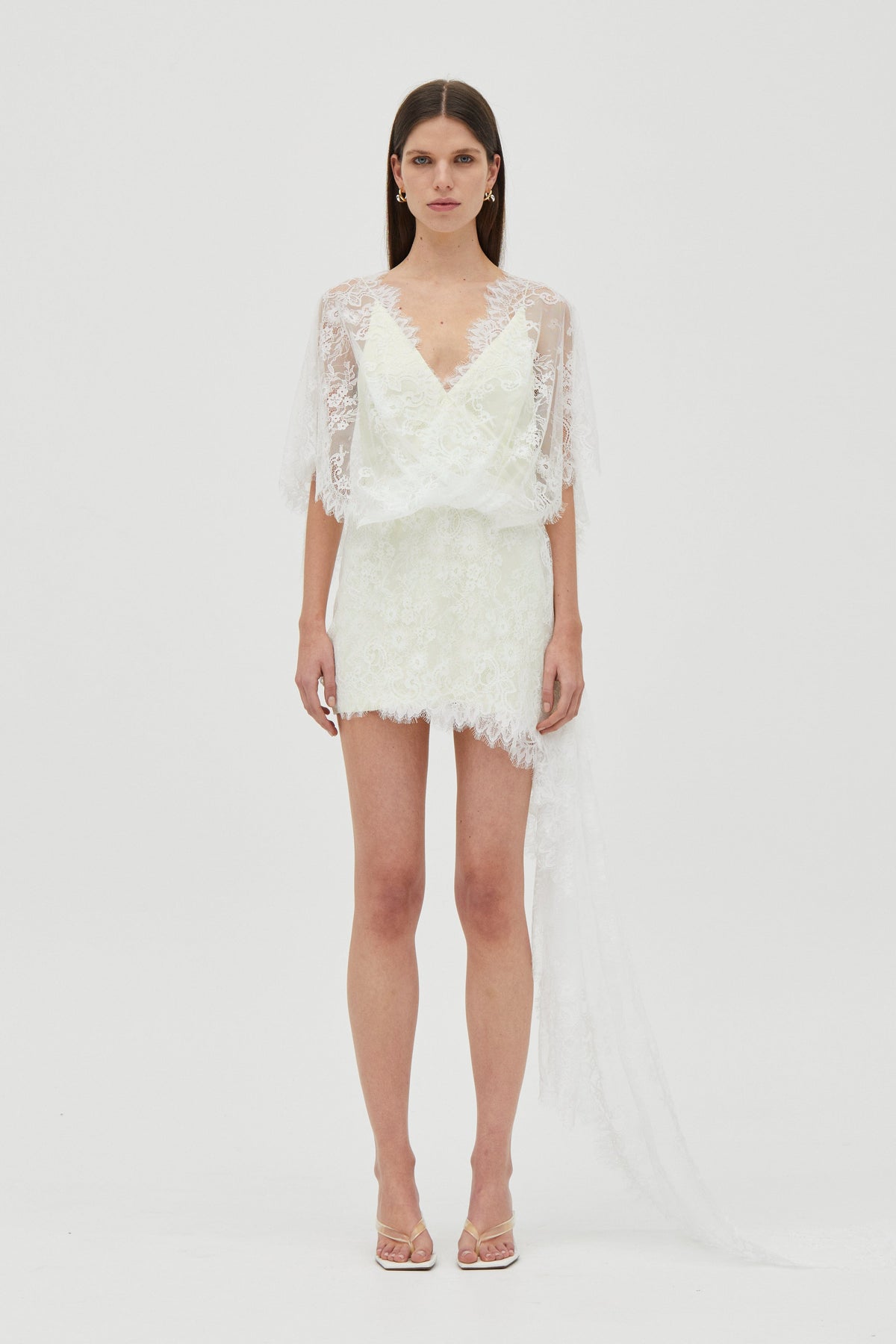 poetry fashion dresses DRAPED LACE DRESS | LEMONADE | THIRD FORM | Women's Australian — THIRD FORM Traditional linen is woven Size:Euro 36.5 / US 6.5 Ivory Silk Backless Midi Bed Size:Cal King