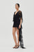 THIRD FORM POETRY DRAPED LACE DRESS | SMOKE