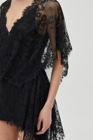 poetry black dresses La Petite" Black Stretch Velvet Bustier Sheath Dress