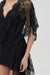 THIRD FORM POETRY DRAPED LACE DRESS | SMOKE