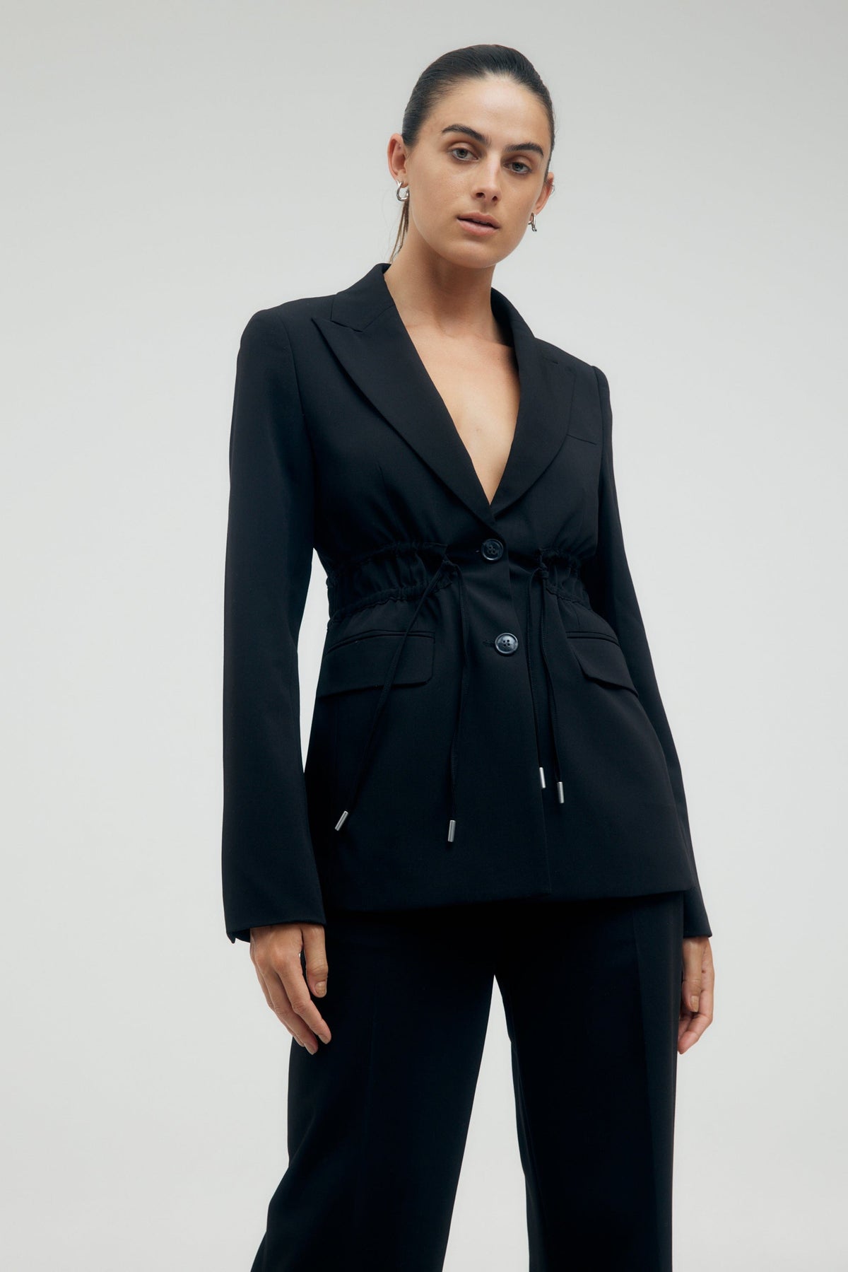 PROTOCOL CINCHED WAIST BLAZER | RAVEN | Third Form | Women's Sale