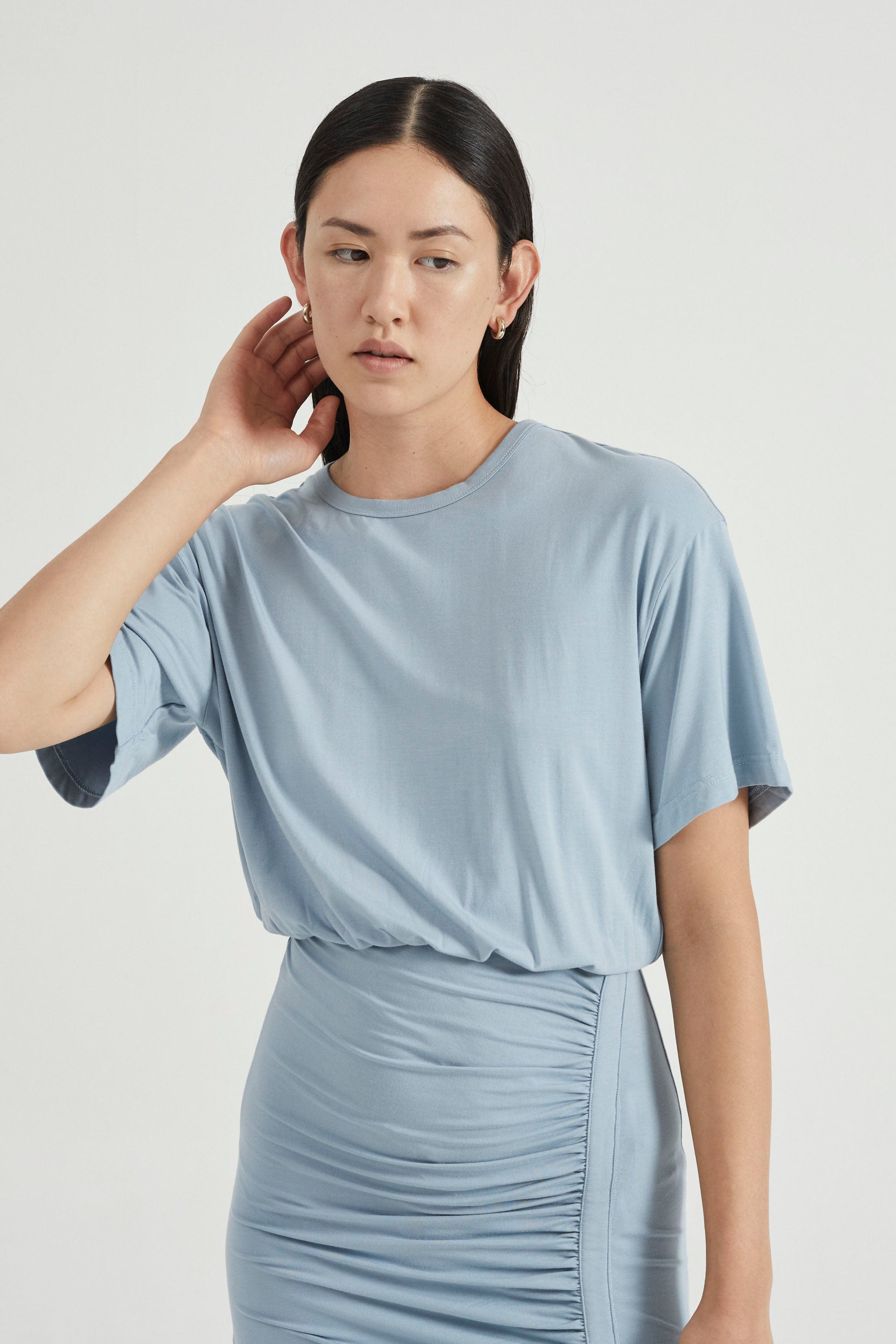 PUSH PULL TEE DRESS | BLUE HAZE | THIRD FORM | Dresses for Women | Shop Now THIRD FORM - International PUSH PULL TEE DRESS | BLUE HAZE | THIRD FORM | Dresses for Women | Shop Now THIRD FORM - International