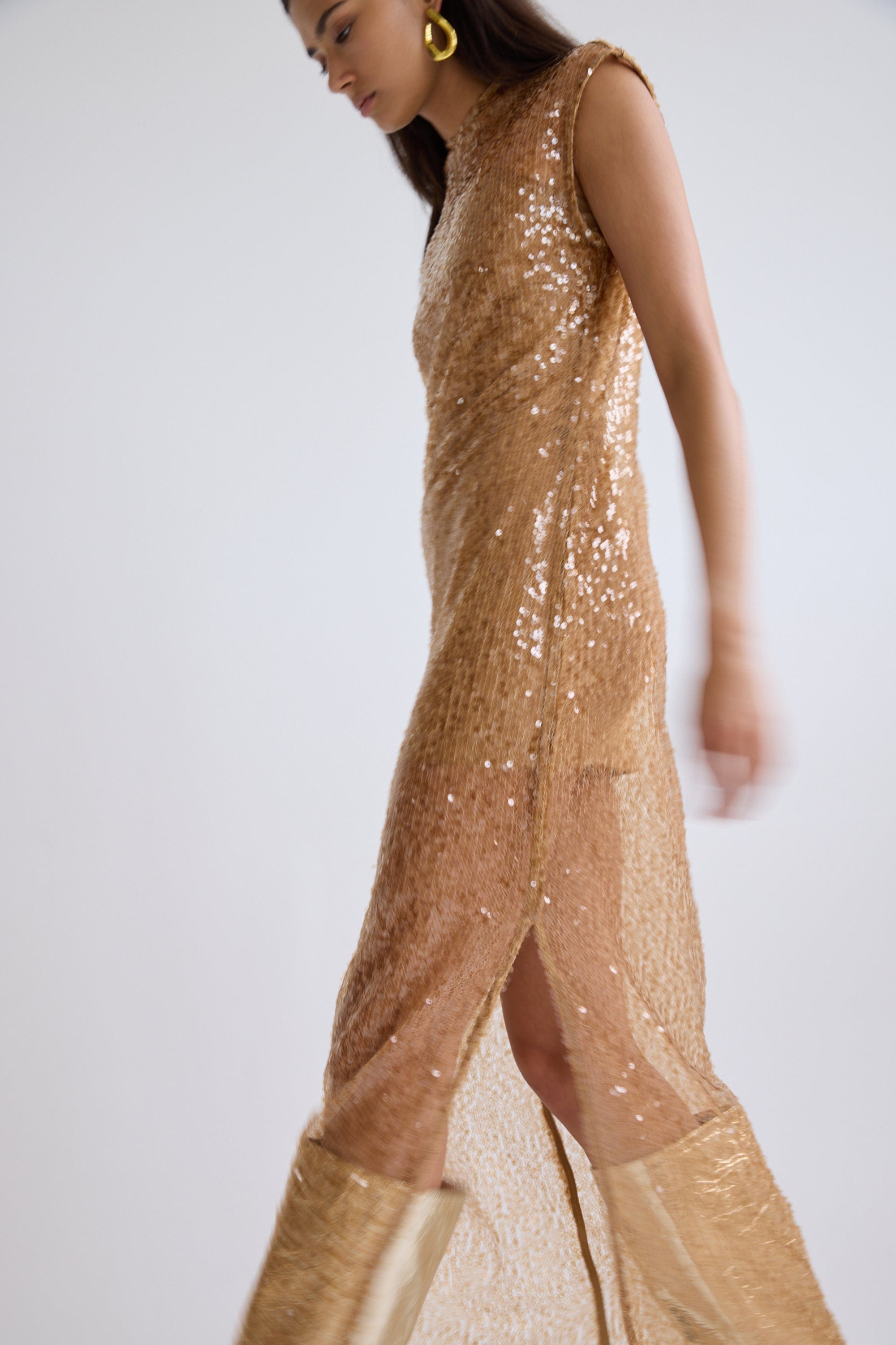 REFLECTION SEQUIN MAXI DRESS | HONEY | THIRD FORM | Women's Australian Fashion THIRD FORM - International REFLECTION SEQUIN MAXI DRESS | HONEY | THIRD FORM | Women's Australian Fashion THIRD FORM - International