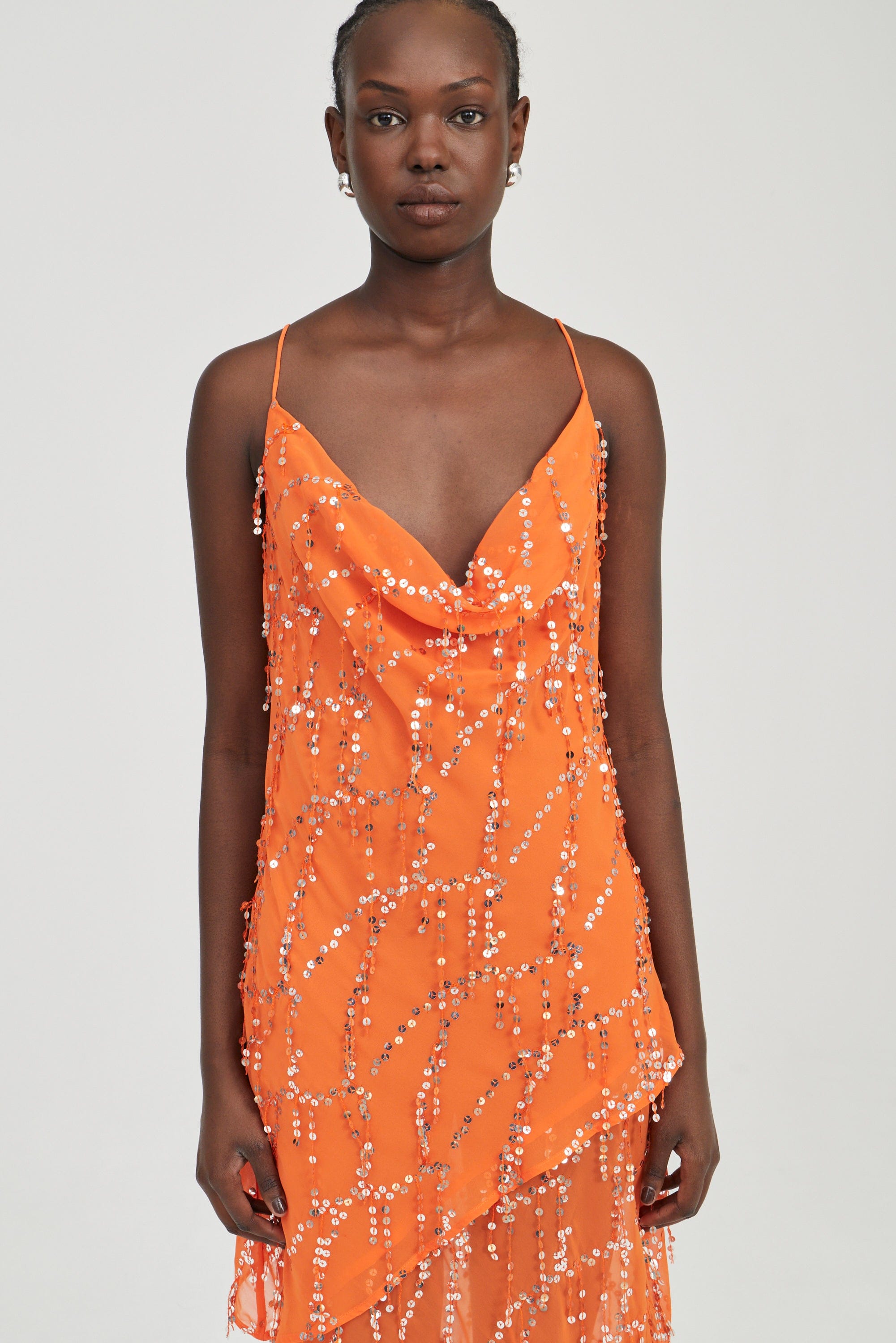 REFRACT BIAS MAXI DRESS | TANGERINE | THIRD FORM | Women's Australian Fashion — THIRD FORM