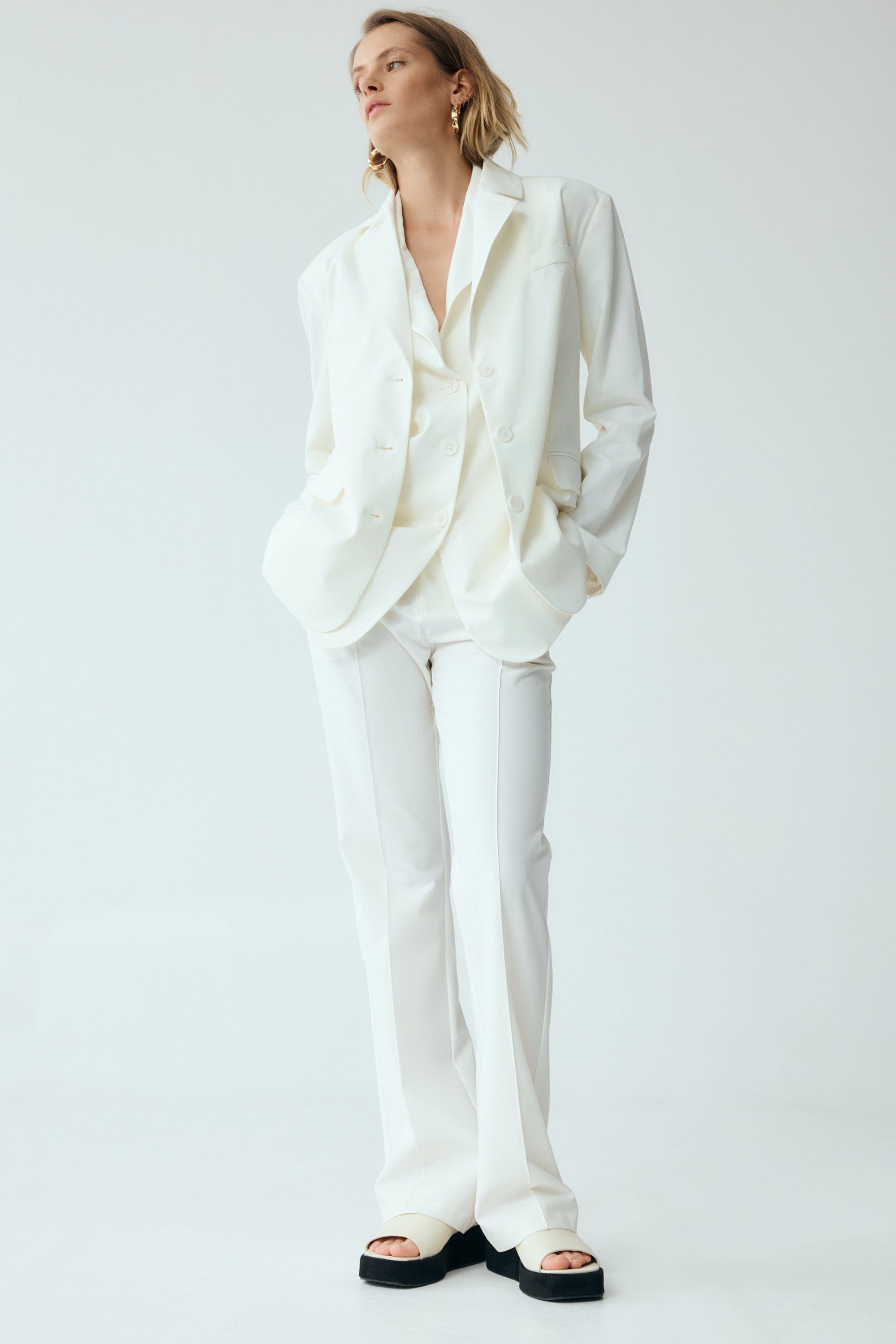 RESET TAILORED TROUSER | OFF WHITE | FINAL SALE — THIRD FORM