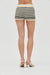THIRD FORM RESONANCE BELTED KNIT SHORT | CREAM & COFFEE