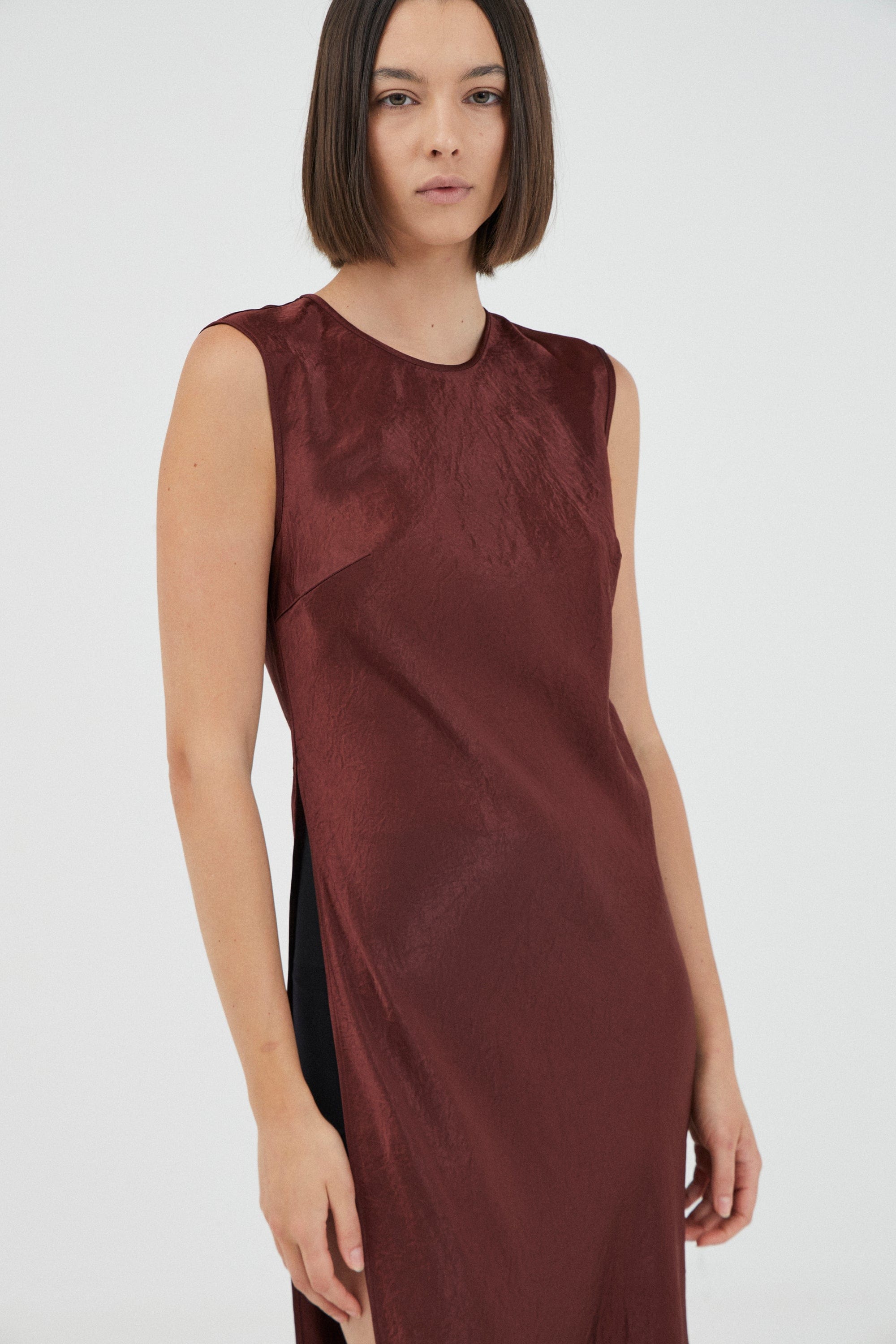 REVERY HIGH SPLIT TANK DRESS | SHIRAZ | THIRD FORM | Women's Australian Fashion THIRD FORM - International REVERY HIGH SPLIT TANK DRESS | SHIRAZ | THIRD FORM | Women's Australian Fashion THIRD FORM - International