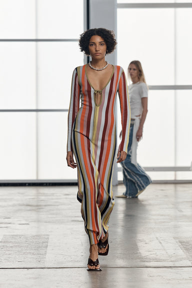 THIRD FORM RHYTHM KNIT MAXI DRESS | MIRAGE STRIPE