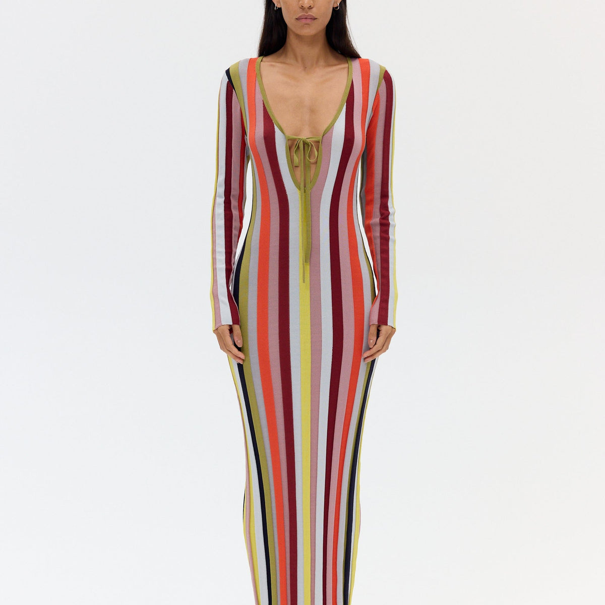RHYTHM KNIT MAXI DRESS | MIRAGE STRIPE | THIRD FORM | Women's