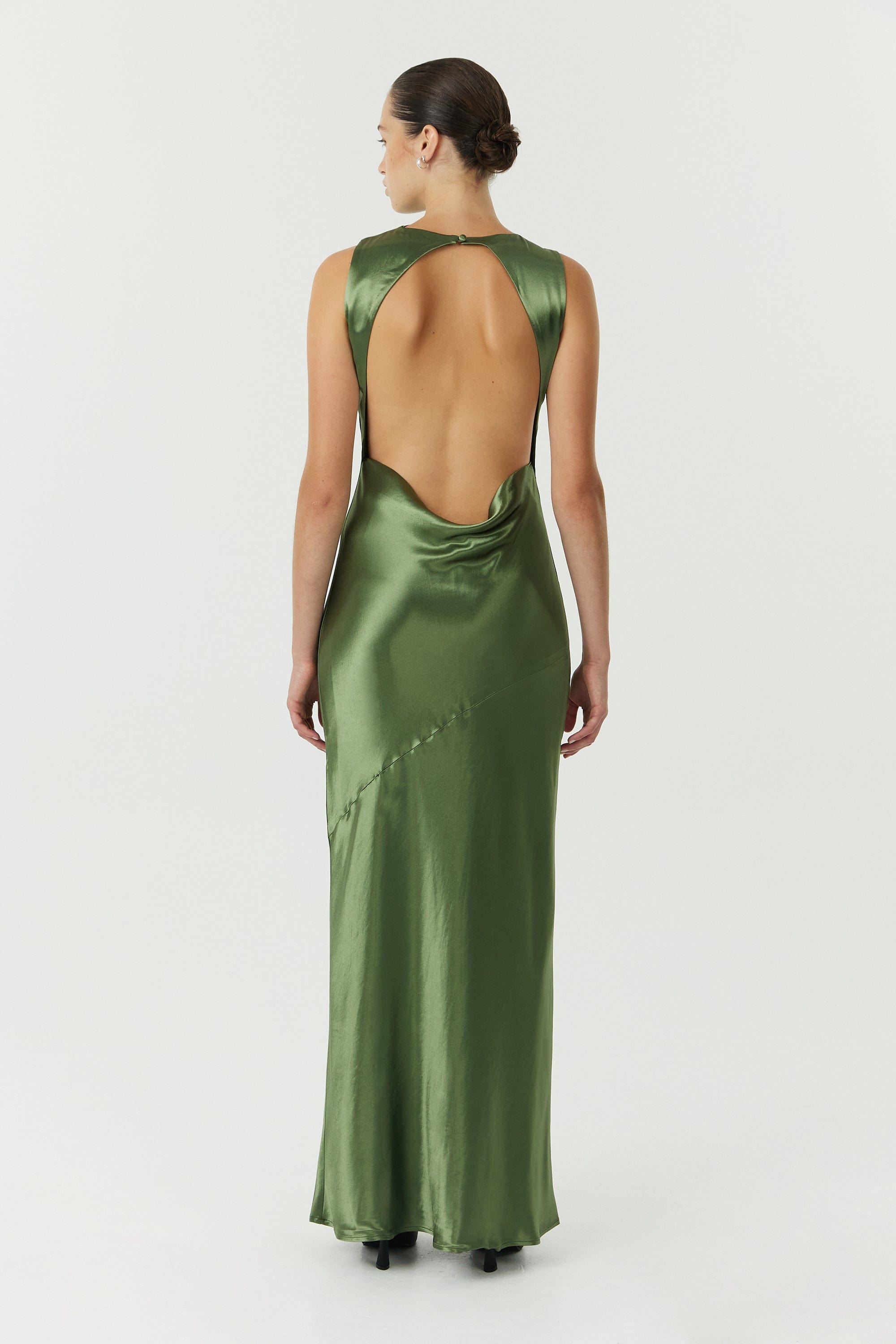 Olive Satin Cowl Neck Maxi Dress Sophisticated Approach Olive Green Satin Cowl Slip Maxi Dress Olive Satin Cowl Neck Maxi Dress Sophisticated Approach Olive Green Satin Cowl Slip Maxi Dress