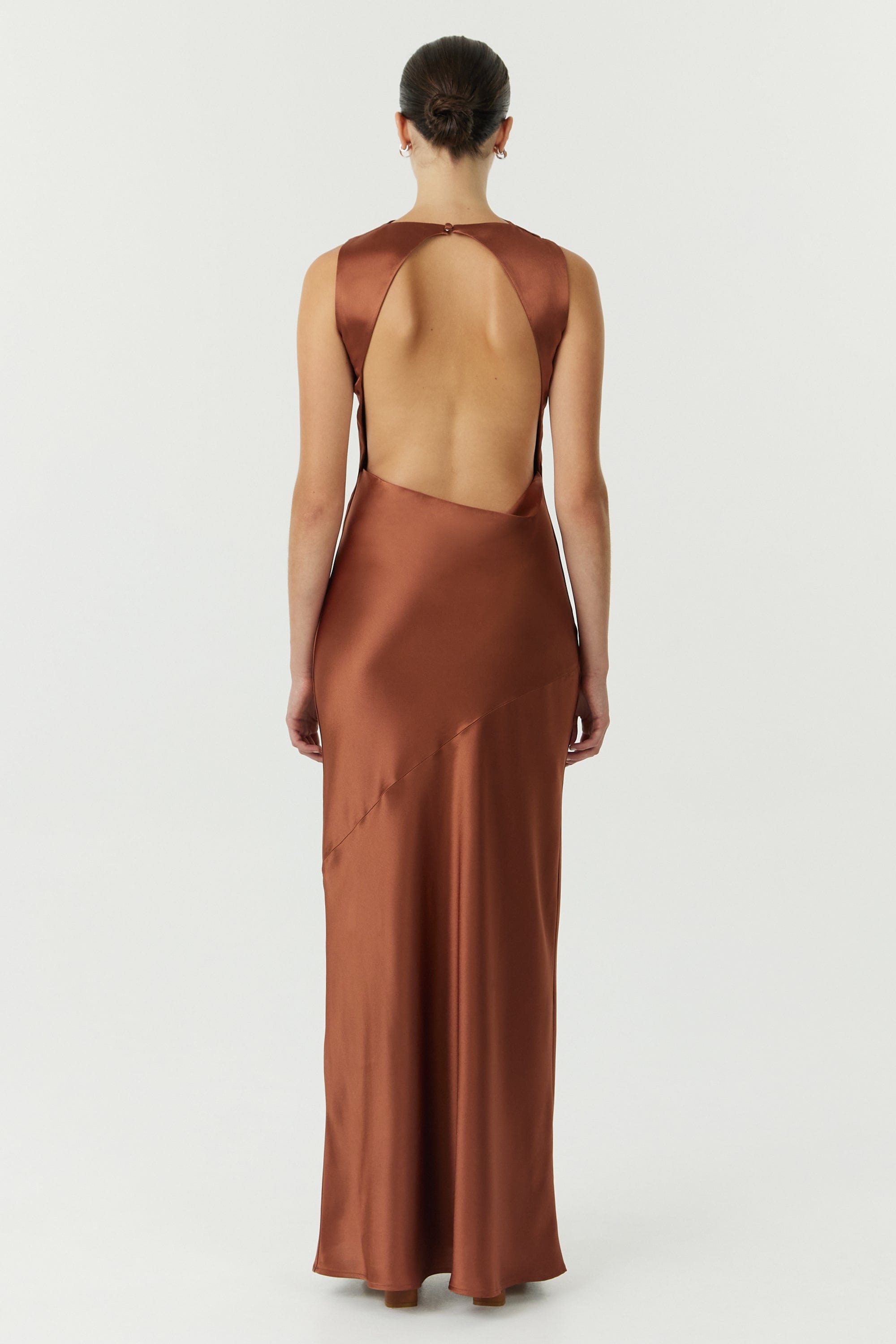cowl back silk dress Plunging Back Cowl Dress in Butter M (MADE-TO-ORDER)