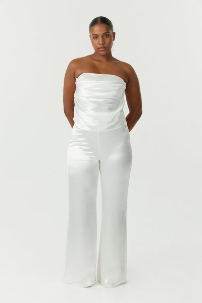 white silk dress pants Pleated Maxi Silk Pants - High Waisted Silk Pants in White - Wide Leg Silk Pants - Women Silk Trousers - Women Silk Clothing