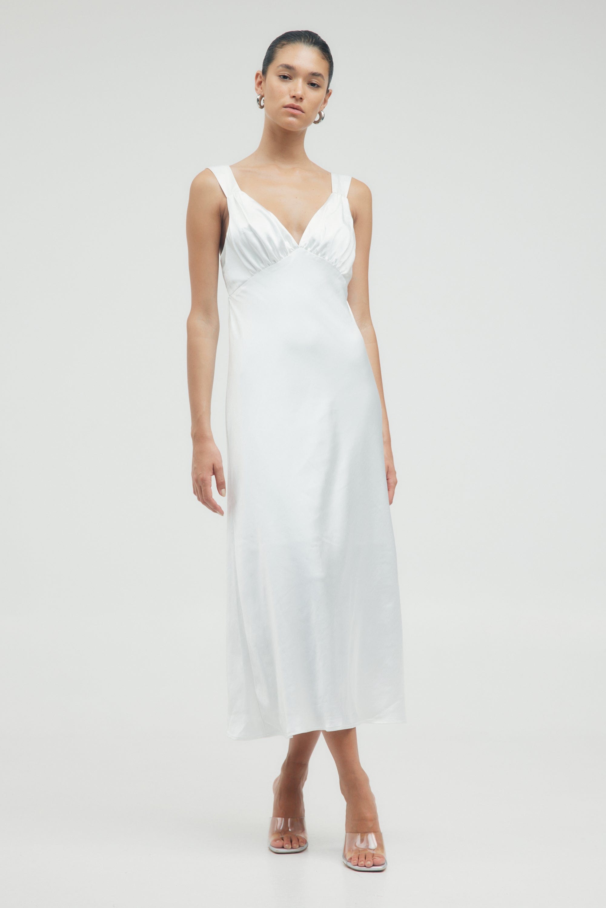 Ivory Bias Cut Silk Slip Dress White Bridal Sheer Nightgown 100% Silk Slip  for Under Dresses Wedding Lingerie Sheryl Ivory -  Canada