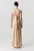 THIRD FORM SATIN TIE BACK STRAPLESS MAXI | SAND