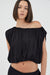 THIRD FORM SERAPHIC DRAPE TOP | BLACK