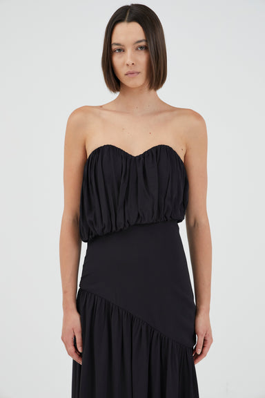 THIRD FORM SERAPHIC STRAPLESS MAXI DRESS | BLACK
