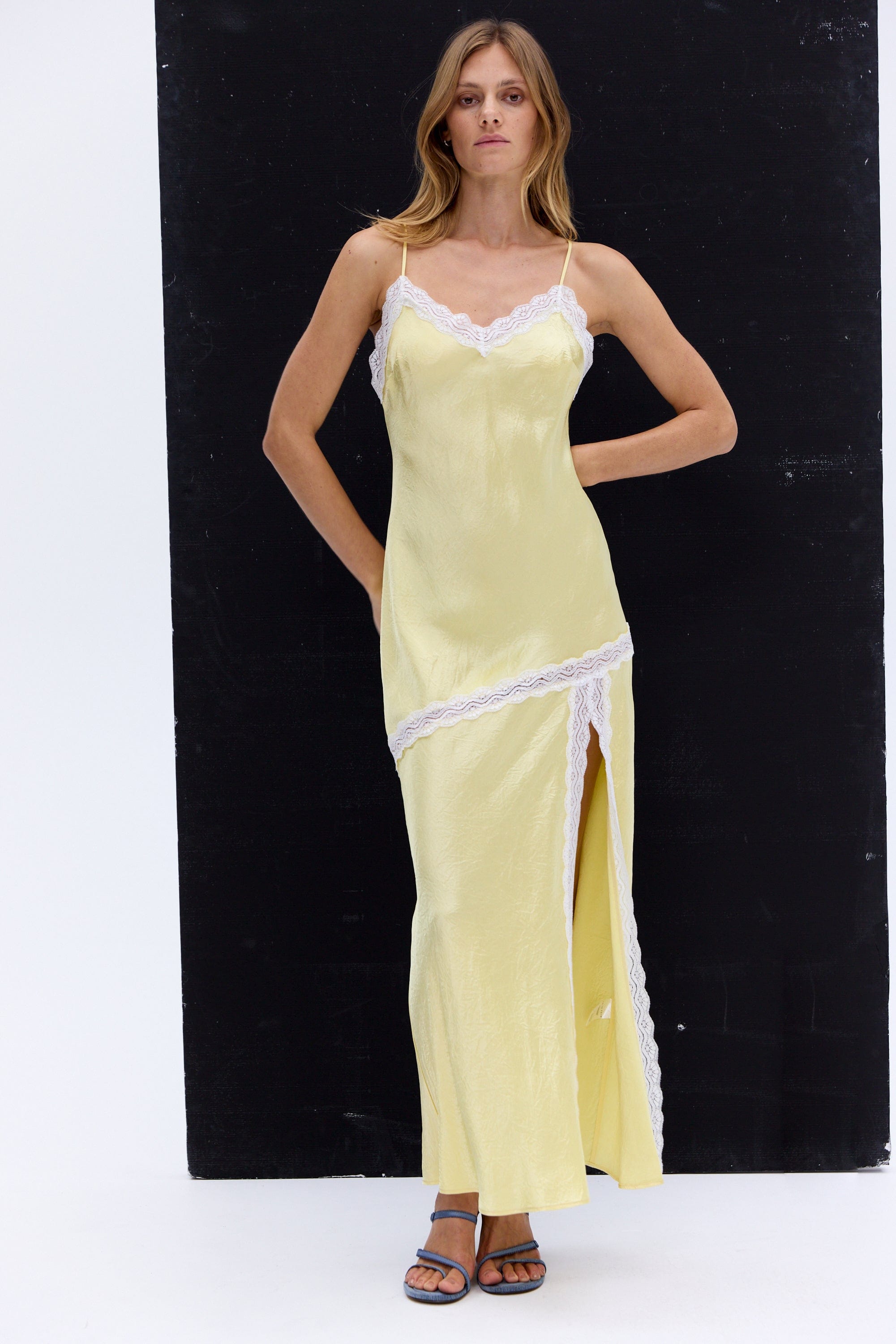 SEVIN LACE TRIM SLIP DRESS | LEMON | THIRD FORM | Women's Australian Fashion THIRD FORM - International SEVIN LACE TRIM SLIP DRESS | LEMON | THIRD FORM | Women's Australian Fashion THIRD FORM - International