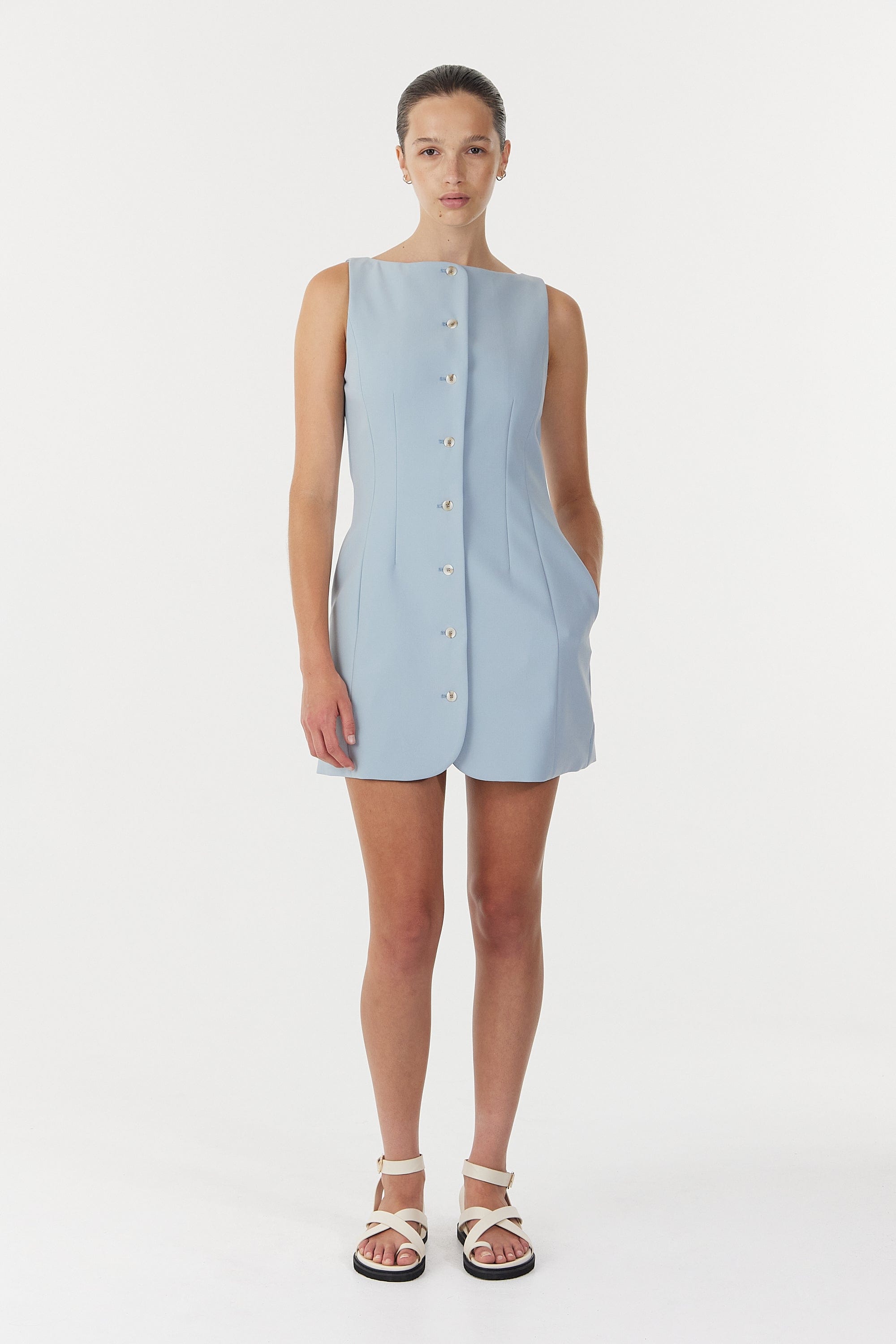 SKYLINE TAILORED MINI DRESS | POWDER BLUE | THIRD FORM | Women's fashion Australia | Shop Online Now THIRD FORM - International SKYLINE TAILORED MINI DRESS | POWDER BLUE | THIRD FORM | Women's fashion Australia | Shop Online Now THIRD FORM - International