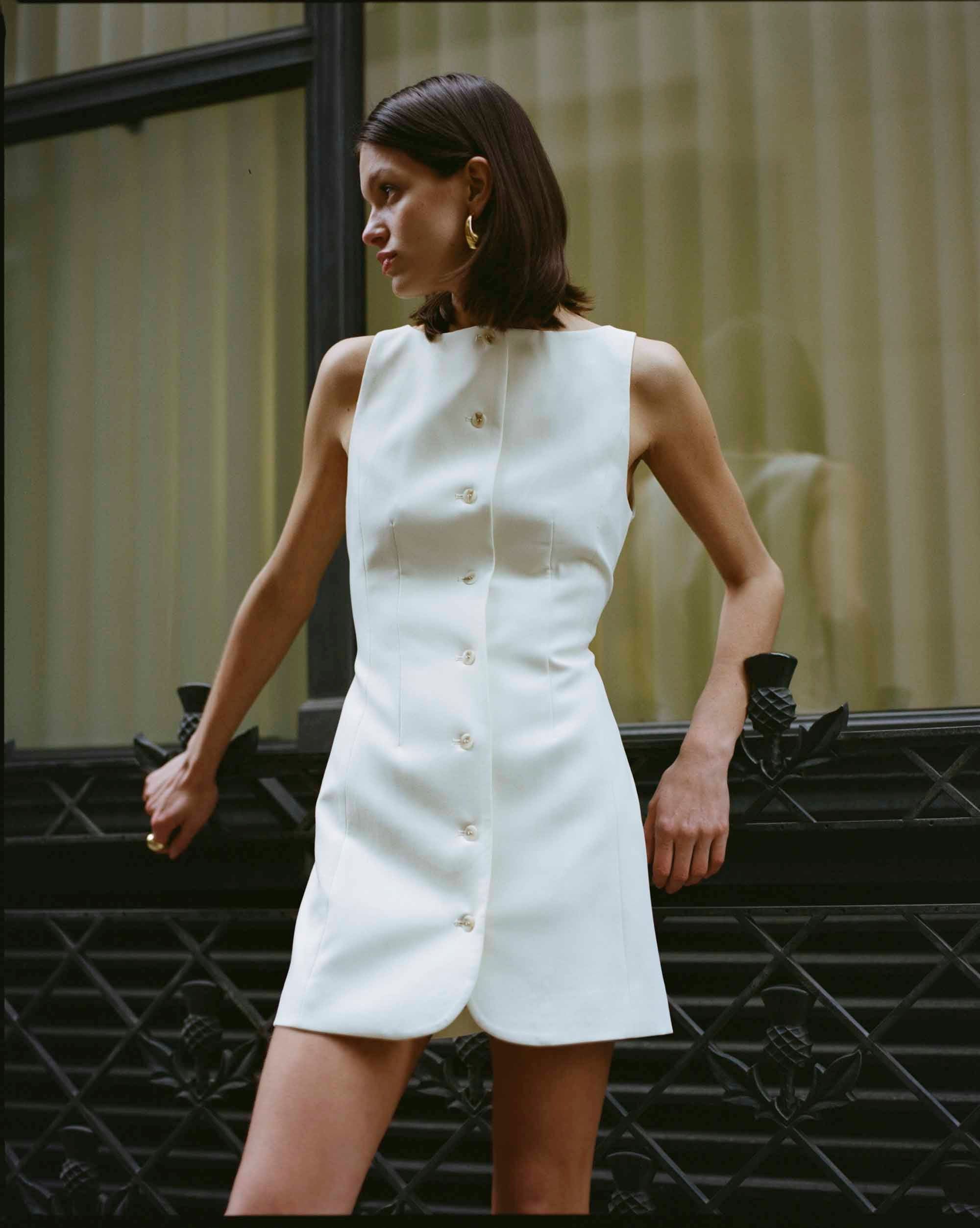 SKYLINE TAILORED MINI DRESS | WARM WHITE | THIRD FORM | Women's fashion Australia | Shop Online Now — THIRD FORM SKYLINE TAILORED MINI DRESS | WARM WHITE | THIRD FORM | Women's fashion Australia | Shop Online Now — THIRD FORM