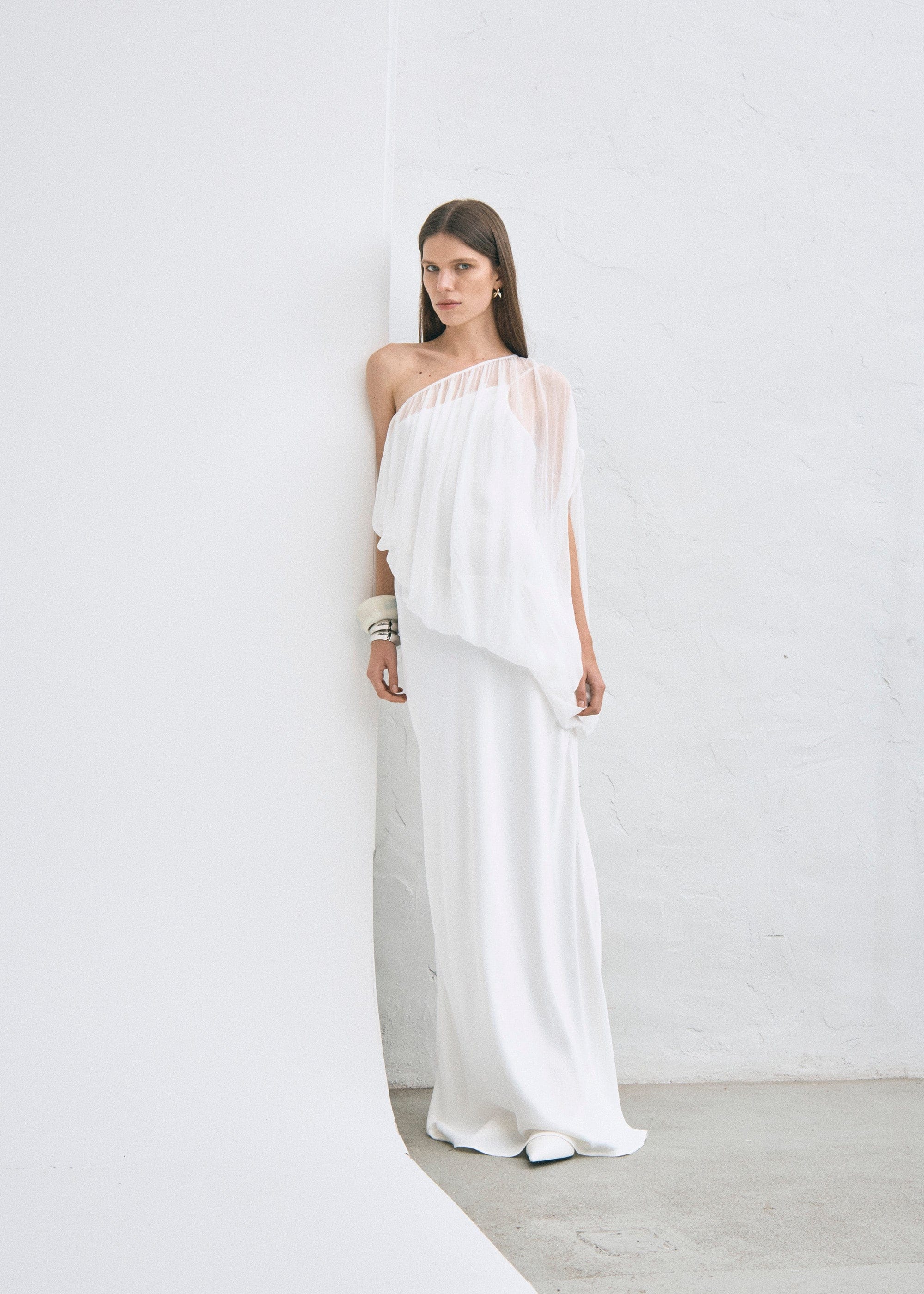 SOLSTICE ONE SHOULDER FLOOR LENGTH | CLOUD | THIRD FORM | Women's Australian Fashion — THIRD FORM SOLSTICE ONE SHOULDER FLOOR LENGTH | CLOUD | THIRD FORM | Women's Australian Fashion — THIRD FORM