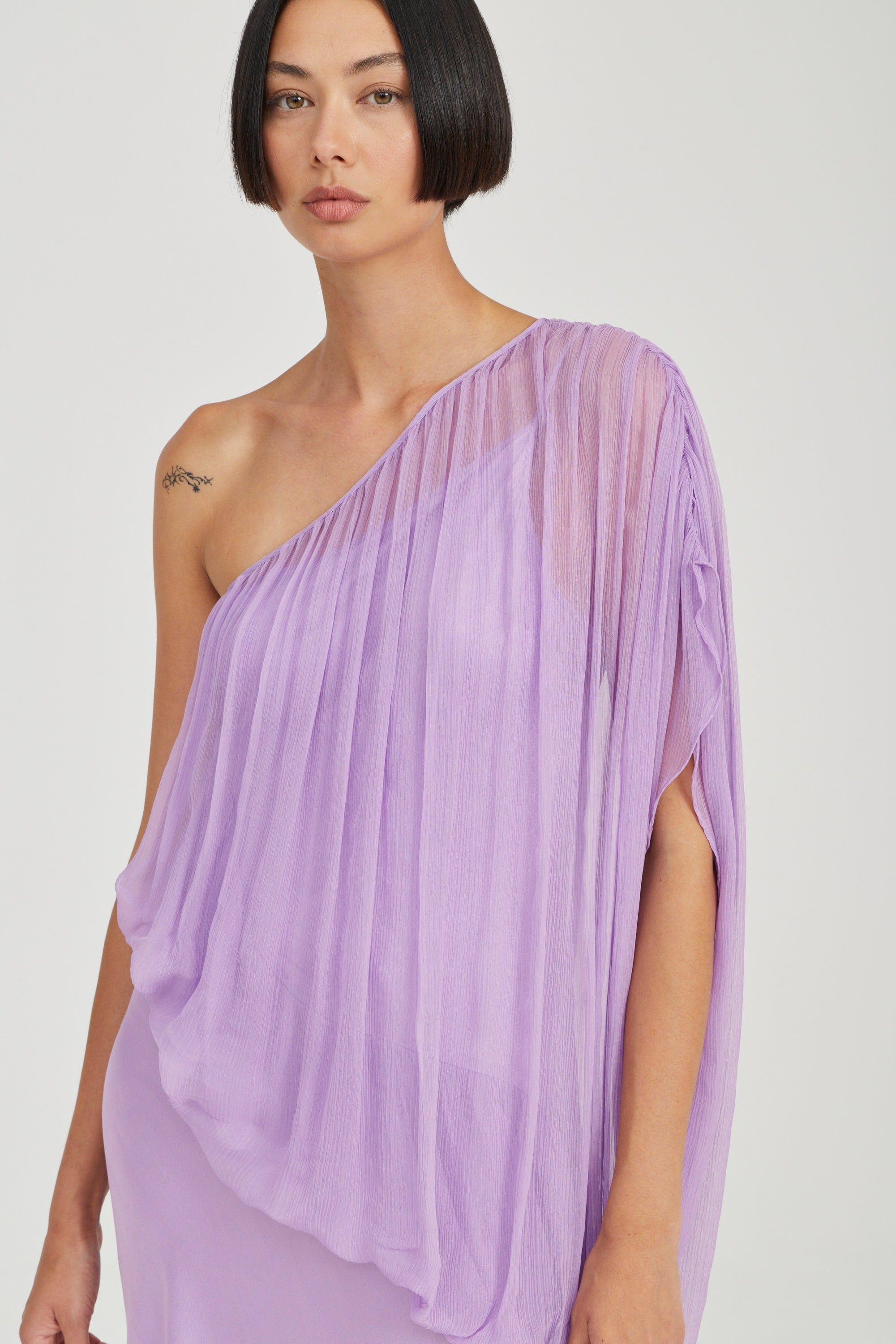 SOLSTICE ONE SHOULDER FLOOR LENGTH | LAVENDER | THIRD FORM | Women's Australian Fashion — THIRD FORM SOLSTICE ONE SHOULDER FLOOR LENGTH | LAVENDER | THIRD FORM | Women's Australian Fashion — THIRD FORM