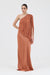 THIRD FORM SOLSTICE ONE SHOULDER FLOOR LENGTH | RUST