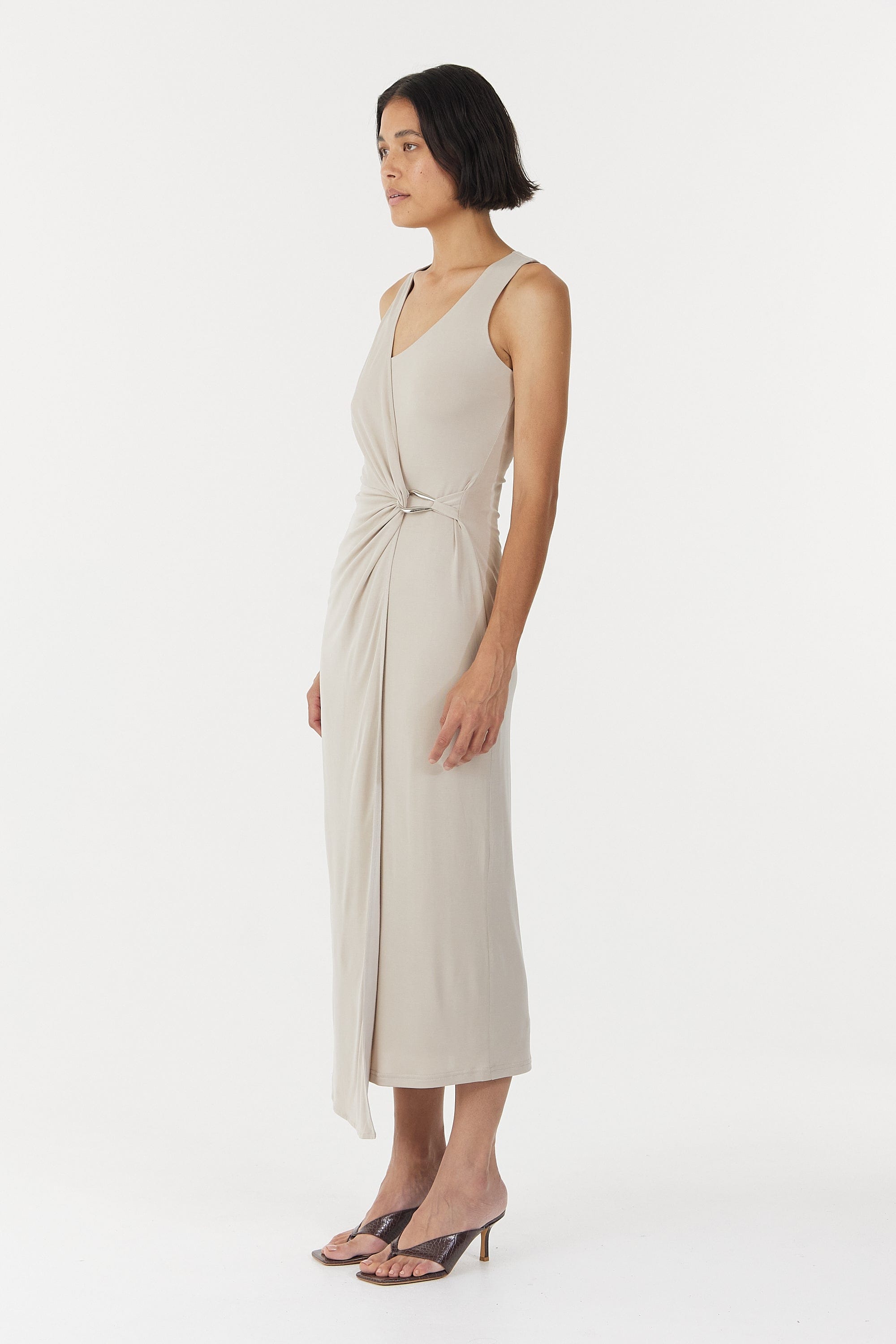 campbell oyster midi dress This is Occasion Wear Meet the Campbell Oyster Fluted Midi & Tie Back Crop. Elevated attire arrives, in our drapy silk-like Cupro fabrication soaring this collection to new heights. #DISSH