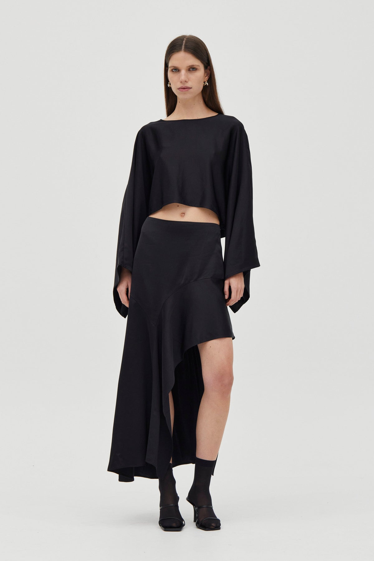 THRESHOLD FLOW SKIRT | STORM BLACK | THIRD FORM | Women's