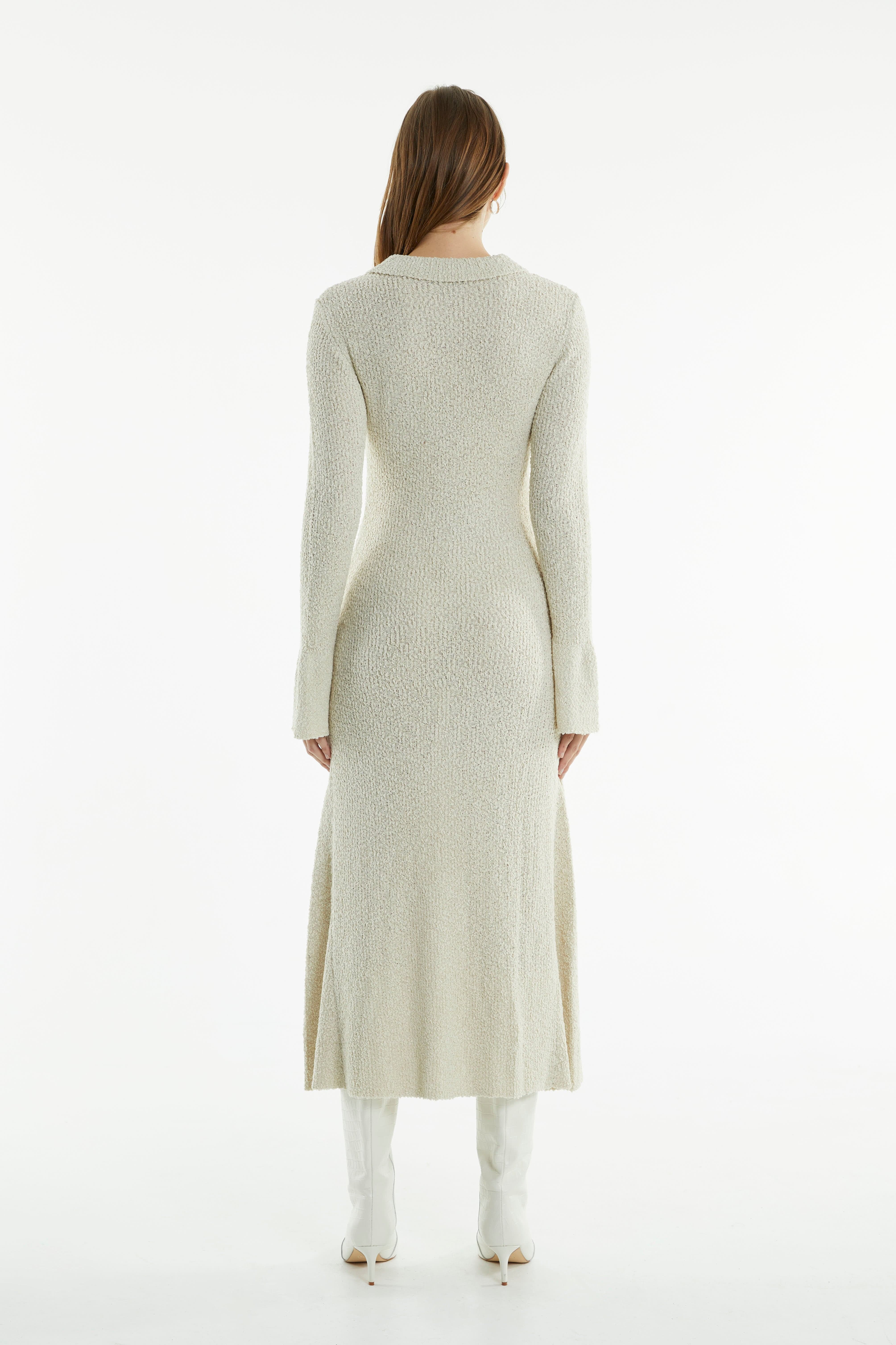 UNBOUND KNIT SHIRT DRESS | SHELL | Third Form | After Work Attire for Women THIRD FORM - International UNBOUND KNIT SHIRT DRESS | SHELL | Third Form | After Work Attire for Women THIRD FORM - International