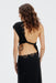 THIRD FORM Undone Twist Back Maxi | Noir
