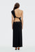 THIRD FORM Undone Twist Back Maxi | Noir
