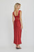 THIRD FORM VISIONS LACE DEEP V MAXI DRESS | CRIMSON