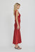 THIRD FORM VISIONS LACE DEEP V MAXI DRESS | CRIMSON