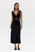 THIRD FORM VISIONS LACE DEEP V MAXI DRESS | EBONY | PRE ORDER