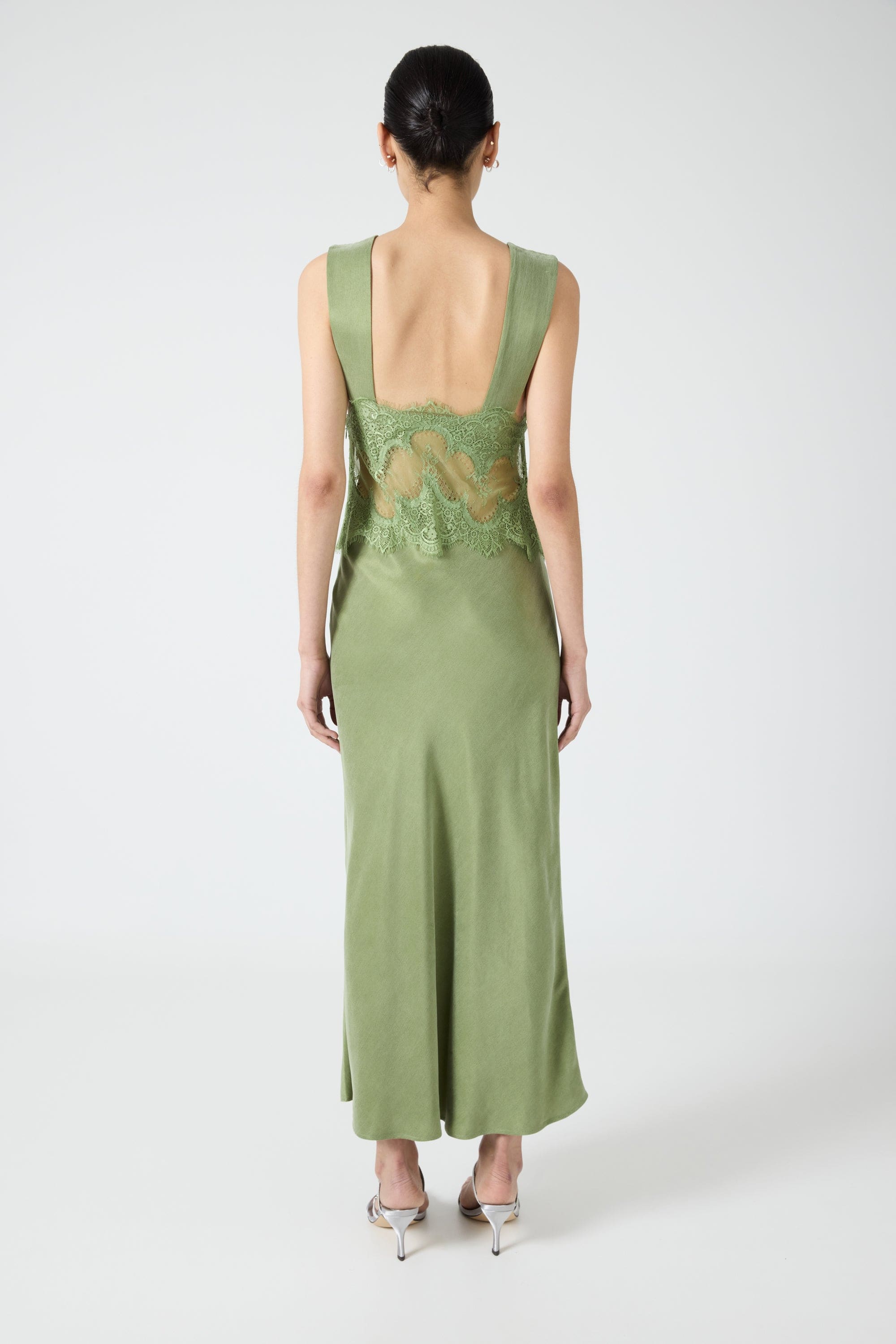 VISIONS LACE DEEP V MAXI DRESS | SAGE | THIRD FORM | Women's Australian Fashion THIRD FORM - International VISIONS LACE DEEP V MAXI DRESS | SAGE | THIRD FORM | Women's Australian Fashion THIRD FORM - International