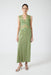 THIRD FORM VISIONS LACE DEEP V MAXI DRESS | SAGE