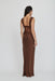 THIRD FORM VISIONS LACE FLOOR LENGTH DRESS | CHOCOLATE