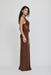 THIRD FORM VISIONS LACE FLOOR LENGTH DRESS | CHOCOLATE