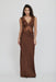 THIRD FORM VISIONS LACE FLOOR LENGTH DRESS | CHOCOLATE